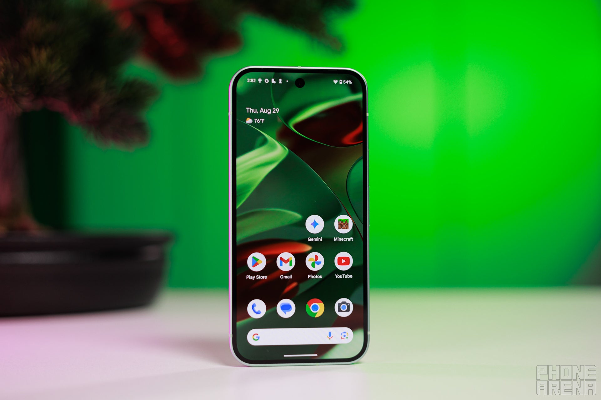 This screen gets extra bright! (Image by PhoneArena) - Google Pixel 9 Review: A bit pricier, but worth it