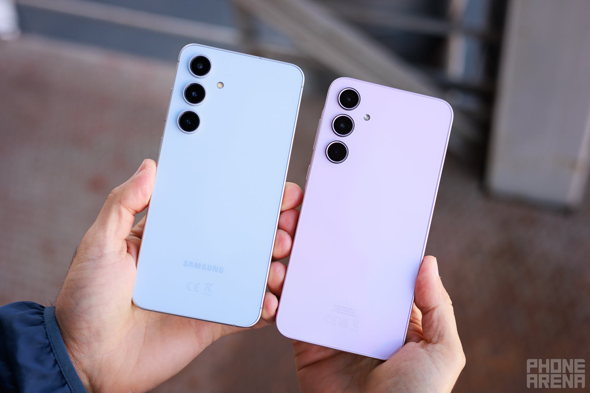  The S24 FE and A35 5G are actually quite similar in terms of their shape and form, but there are small nuances. (Image by PhoneArena) - Galaxy S24 FE vs Galaxy A35 5G: Which is the better value for your money?